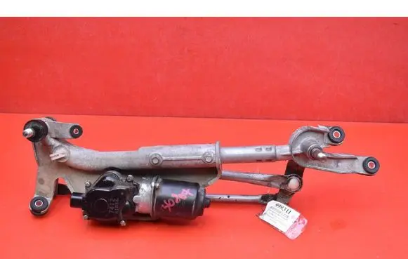 Front wiper linkage and motor