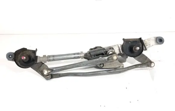 Front wiper linkage and motor