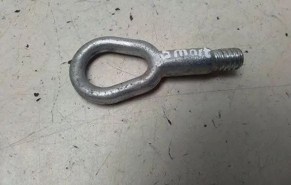 Towing hook eye
