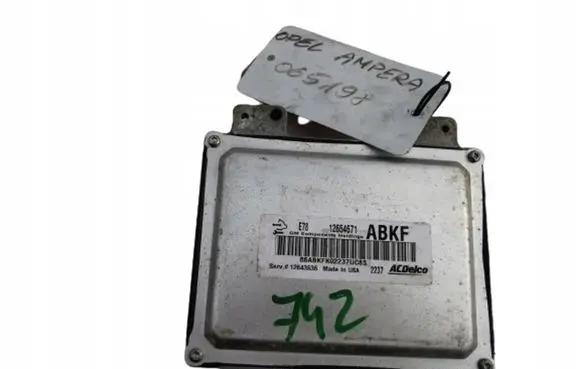 Opel Ampera Engine ECU kit and lock set 12654671 12654671 12643636
