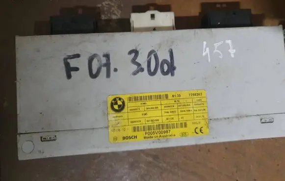 BMW 5 GT F07 Tailgate/trunk control unit/module 7258363 F005V00987