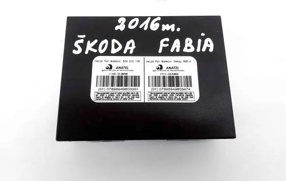 Skoda Fabia Mk3 (NJ) Keyless (KESSY) go control unit/module 5ZA010176 5Q0959435A