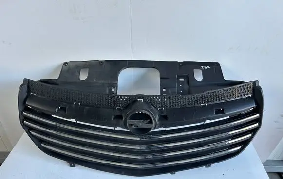 Opel Vivaro Front bumper upper radiator grill 93452300