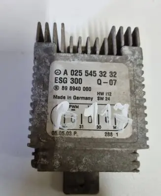 Coolant fan relay