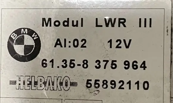BMW 5 E39 Light module LCM 61358375964 55892110
