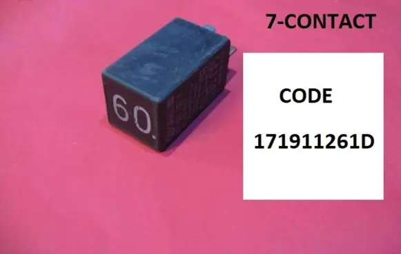 Volkswagen I LT Glow plug pre-heat relay 171911261D