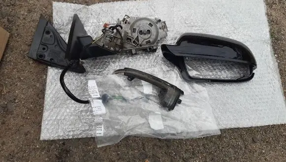 Audi A5 8T 8F Front door electric wing mirror 8F0857527B 8K0949101C