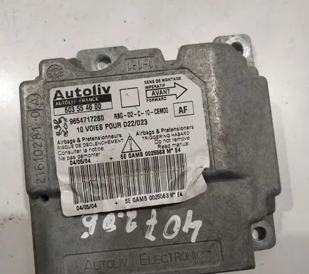 Peugeot 407 Airbag control unit/module 603554600 9654717280