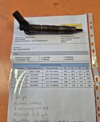 Mercedes-Benz B W247 Fuel injector A6540700187 0445117