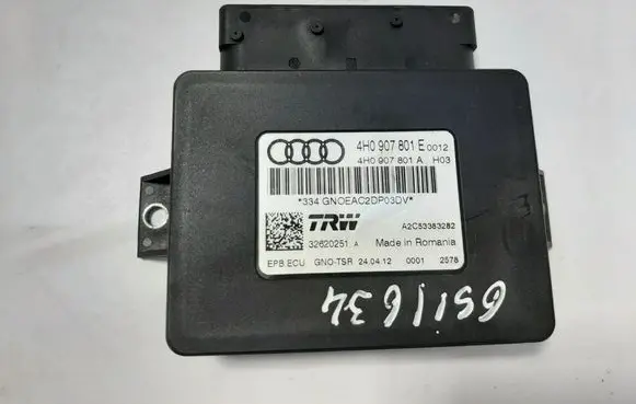 Audi A6 S6 C7 4G Rear brake EMF control unit/module 4H0907801A 4H0907801E