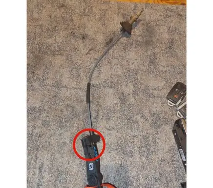 Jaguar XF X250 Hand brake release cable 8X237A117AE