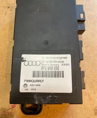 Audi A5 8T 8F Convertible roof control unit 8F0959255 1H12S0190 33510505