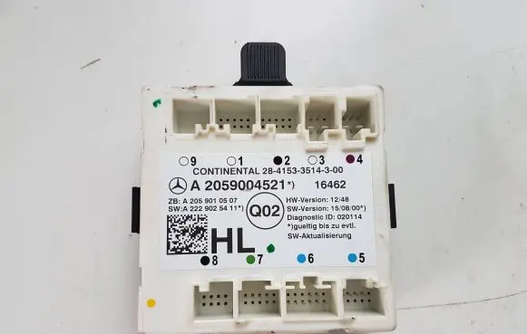 Mercedes-Benz GLC X253 C253 Door control unit/module A2059004521