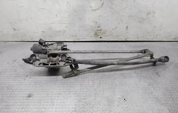 Front wiper linkage and motor
