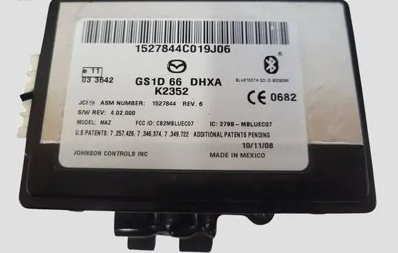 Mazda 6 Bluetooth control unit module GS1D66DHXA K2352