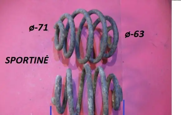 Opel Corsa B Rear coil spring