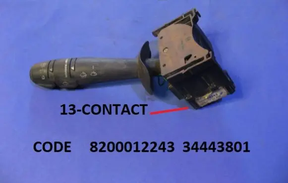 Renault Trafic I Wiper control stalk 8200012243 34443801
