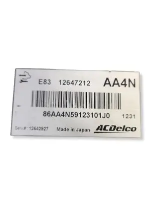 Opel Insignia A Engine control unit/module 12647212 12642927 86AA4N59123101J0