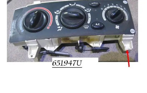 Renault Scenic I Climate control unit 651947U