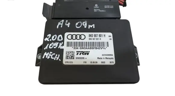 Audi A4 S4 B8 8K Hand brake control module 8K0907801H 32620205B A2C53369554