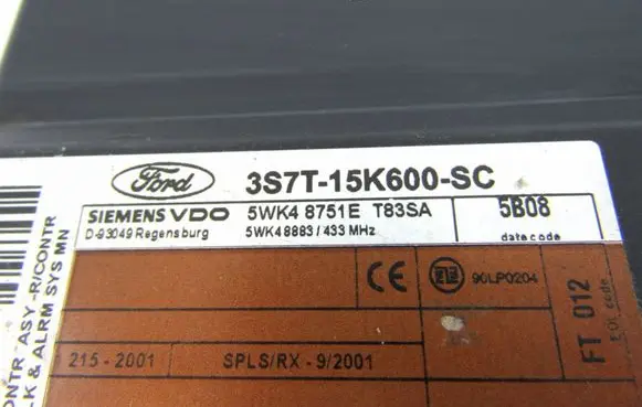 Ford Mondeo Mk III Other control units/modules 3S7T15K600SC