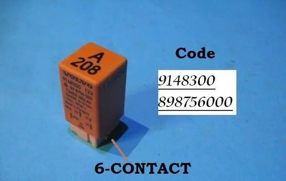 Volvo S40, V40 Coolant fan relay 9148300 898756000