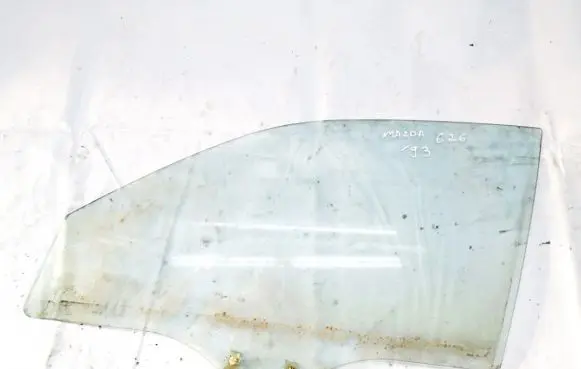 Mazda 626 Front door window glass four-door