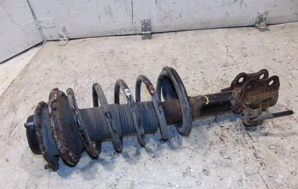 Front shock absorber with coil spring