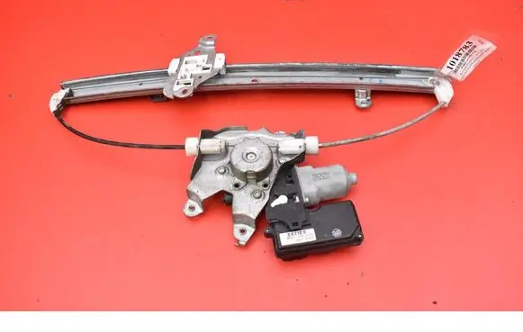 Rear door window regulator with motor