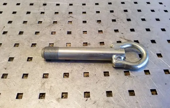 Towing hook eye
