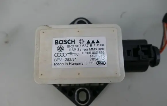 Audi A4 S4 B8 8K ESP acceleration yaw rate sensor 8R0907637B