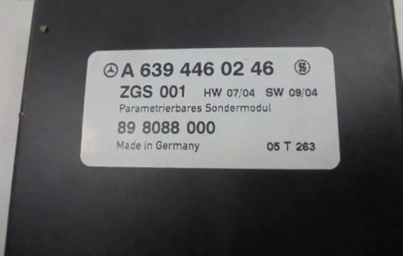 Mercedes-Benz Vito Viano W639 Ignition amplifier control unit A6394460246