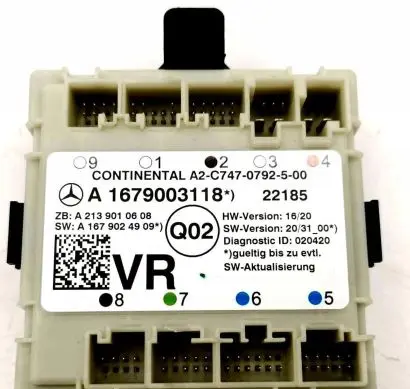 Mercedes-Benz C W205 Door control unit/module A2139002422