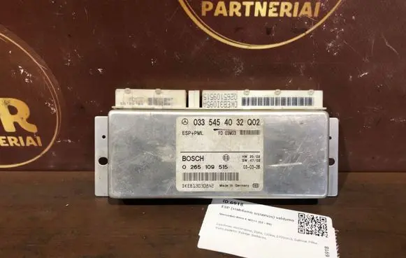 Mercedes-Benz E W211 ESP (stability system) control unit 0335454032