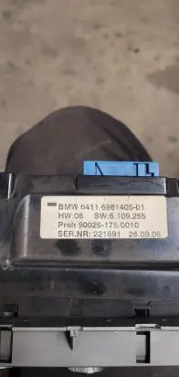 BMW 7 E65 E66 Climate control unit 64116981405