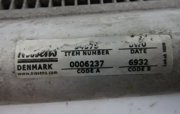 Ford Galaxy A/C cooling radiator (condenser) NISSENS