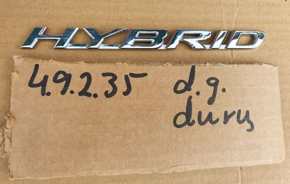 Lexus RX 450H Rear door emblem/model letters 0000000 00000000