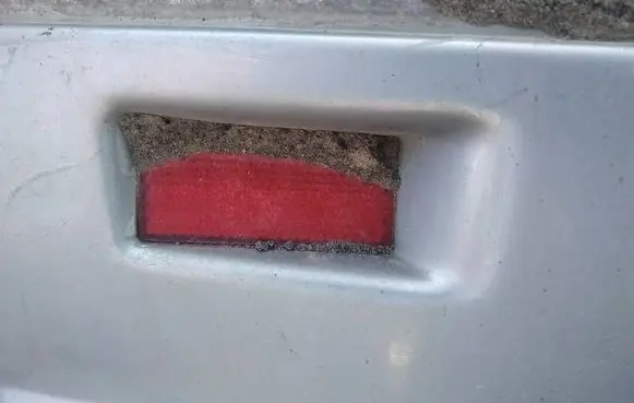 Jeep Cherokee Rear tail light reflector 