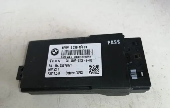 BMW 5 F10 F11 Seat heating relay 9216468 921646801