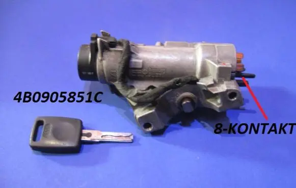 Audi A3 S3 8L Ignition lock 4B0905851C