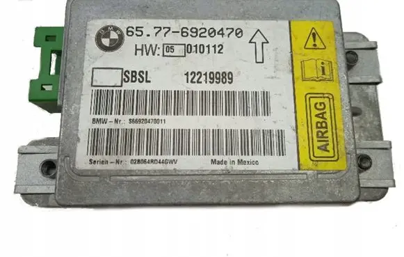 BMW 7 E65 E66 Airbag control unit/module 6920470