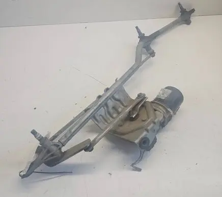 Front wiper linkage and motor