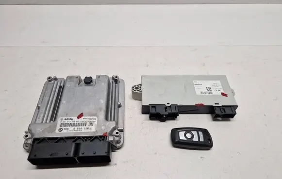 BMW 5 F10 F11 Engine ECU kit and lock set 0281018550 8518126 030046559