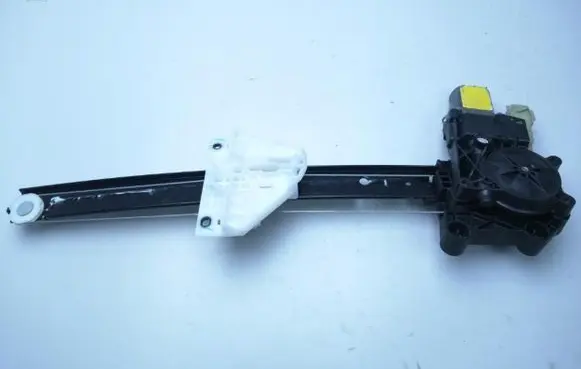 Rear door window regulator with motor