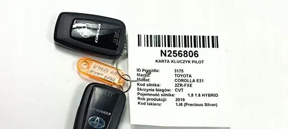 Toyota Corolla E210 E21 Ignition key/card B2U2K2R
