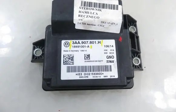 Volkswagen Tiguan Hand brake control module 18491001A 3AA907801H