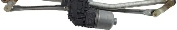 Front wiper linkage and motor