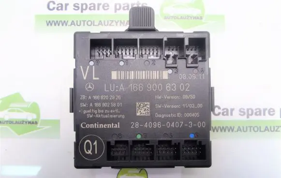 Mercedes-Benz ML W166 Door control unit/module A1669006302 1669006302