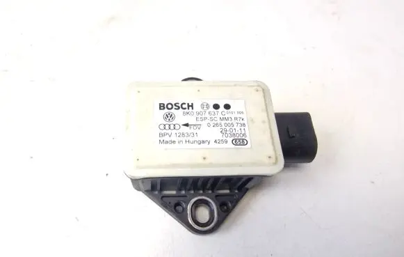 Audi A4 S4 B8 8K ESP acceleration yaw rate sensor 8K0907637C