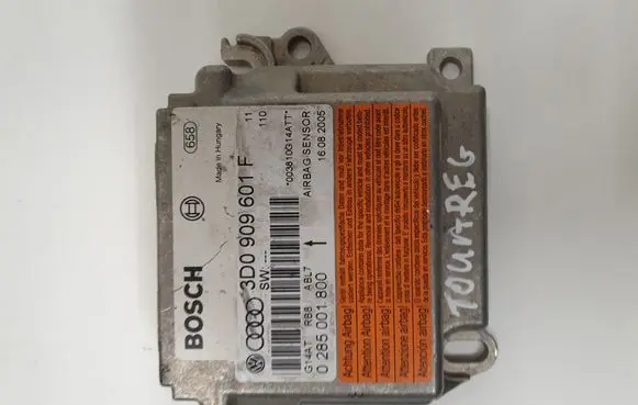 Volkswagen Touareg I Airbag control unit/module 3D0909601F 0285001800
